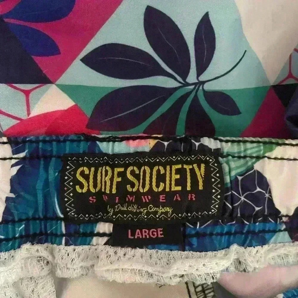 Surf Society swim trunks men’s large - Picture 3 of 3